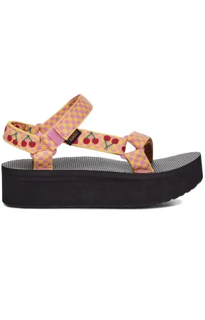 (1008844) Universal Flatform Sandals - Picnic Cherries/Rosebloom