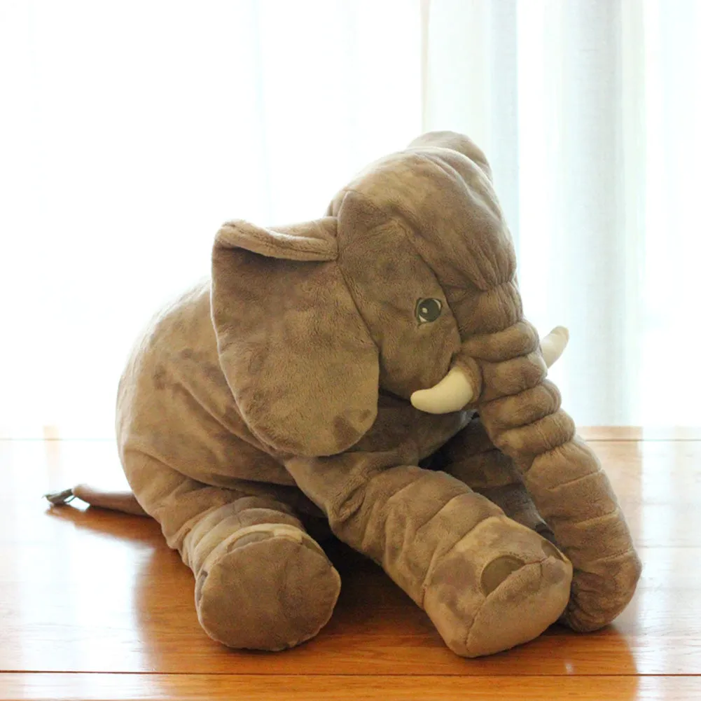 65cm Large Plush Stuffed Elephant baby Pillow Sleeping Back Cushion Stuffed Elephant Doll