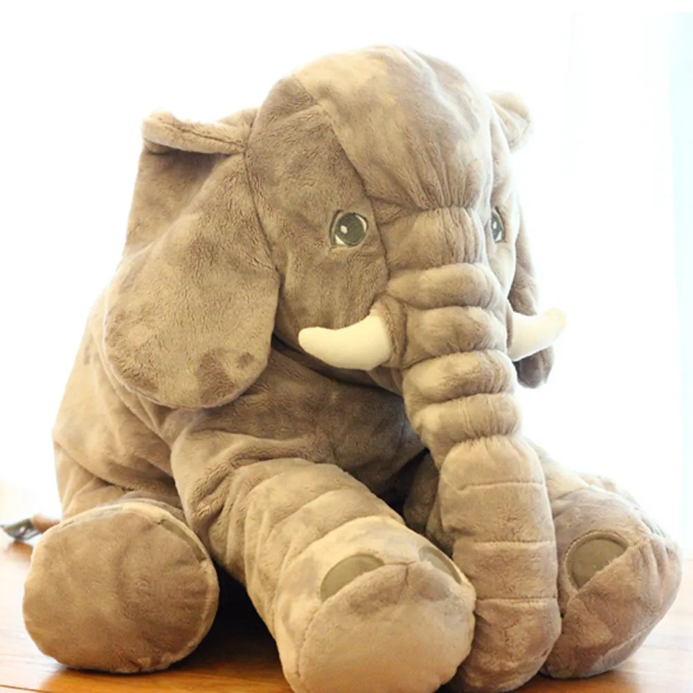 65cm Large Plush Stuffed Elephant baby Pillow Sleeping Back Cushion Stuffed Elephant Doll