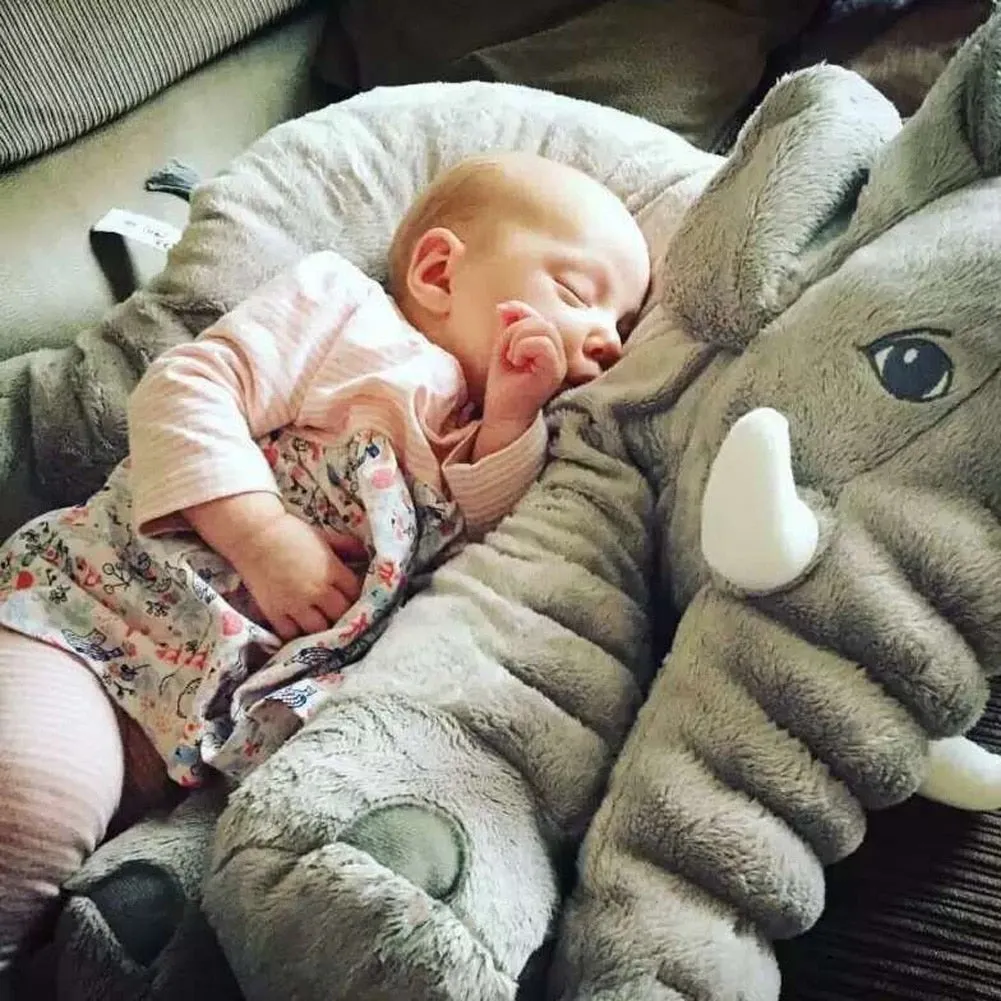 65cm Large Plush Stuffed Elephant baby Pillow Sleeping Back Cushion Stuffed Elephant Doll