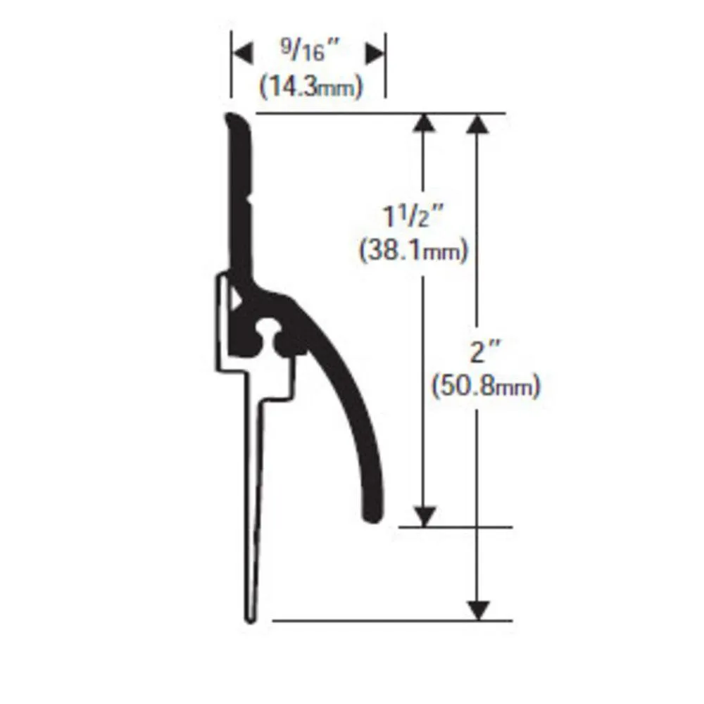 Aluminum Door Sweep-Rain Drip Combination for 36" Entry Doors