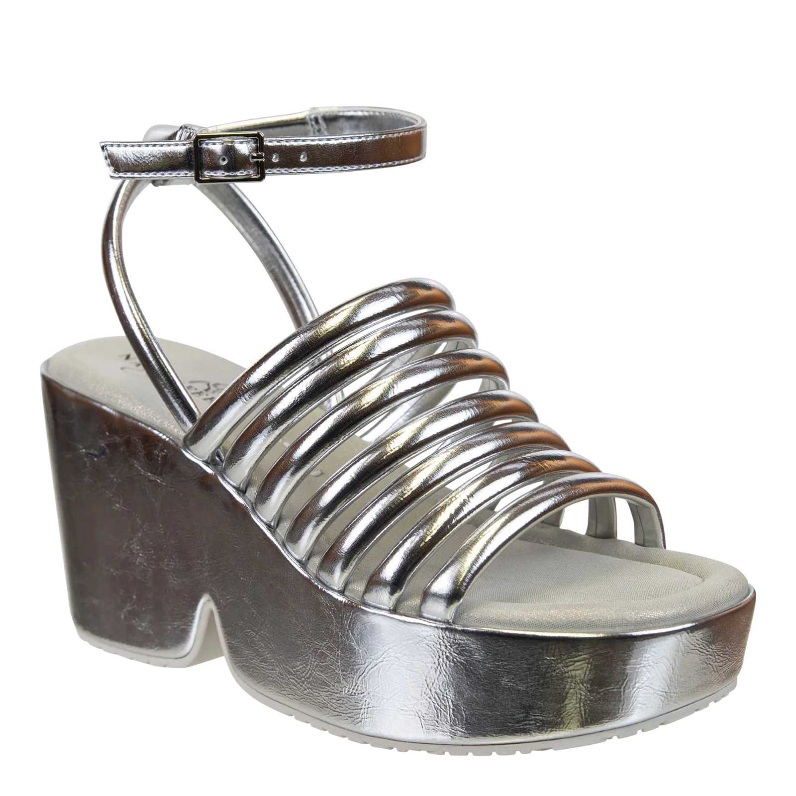 ANTIPODE in SILVER Heeled Sandals