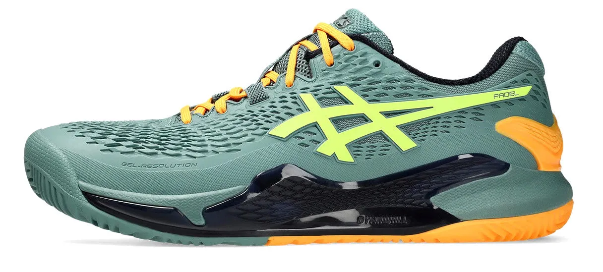 Asics Gel-Resolution 9 Celadon/Safety Yellow Padel Shoes