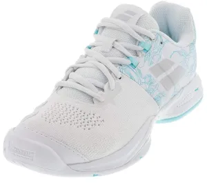 Babolat Propulse Blast White-Blue Stream All Court Tennis Women's Shoes 31S20447 Sample