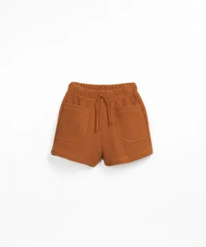 Baby Boy Bottoms | Shorts: Ribbed- Copper | Play Up