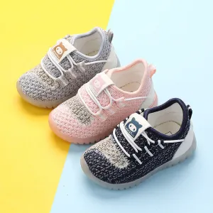 Baby Soft-Soled Toddler Shoes, Boys Flying Woven Coconut Sneakers, Girls, Baby Mesh Shoes