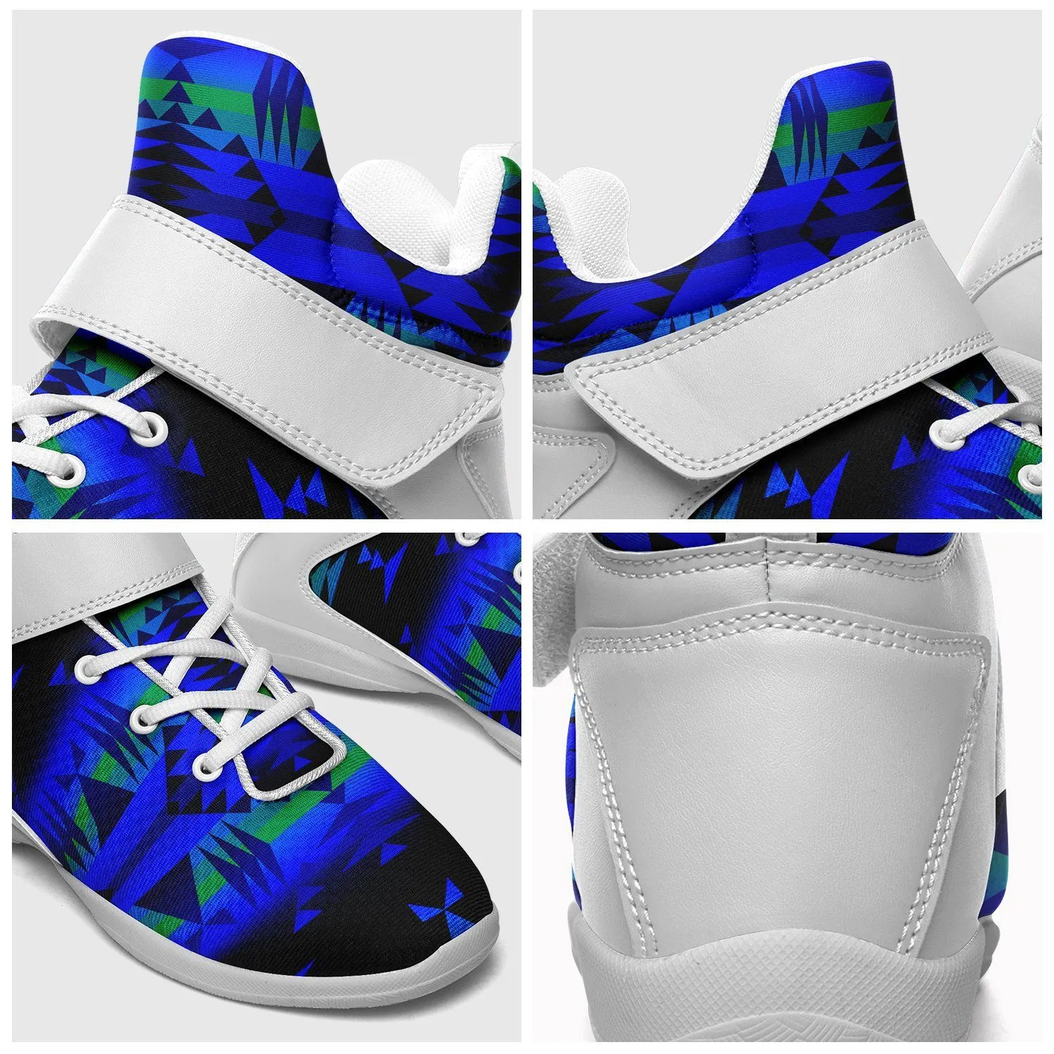 Between the Blue Ridge Mountains Ipottaa Basketball / Sport High Top Shoes - White Sole