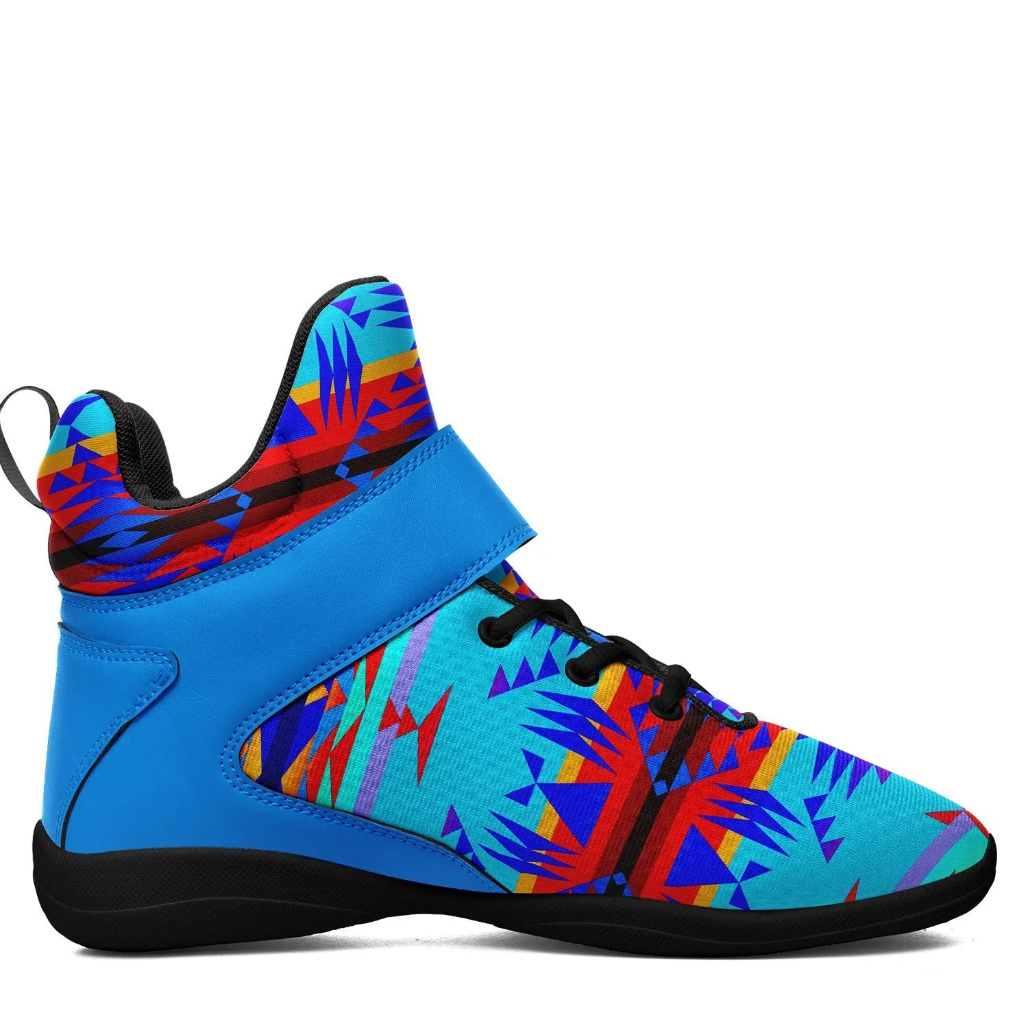 Between the Mountains Blue Ipottaa Basketball / Sport High Top Shoes