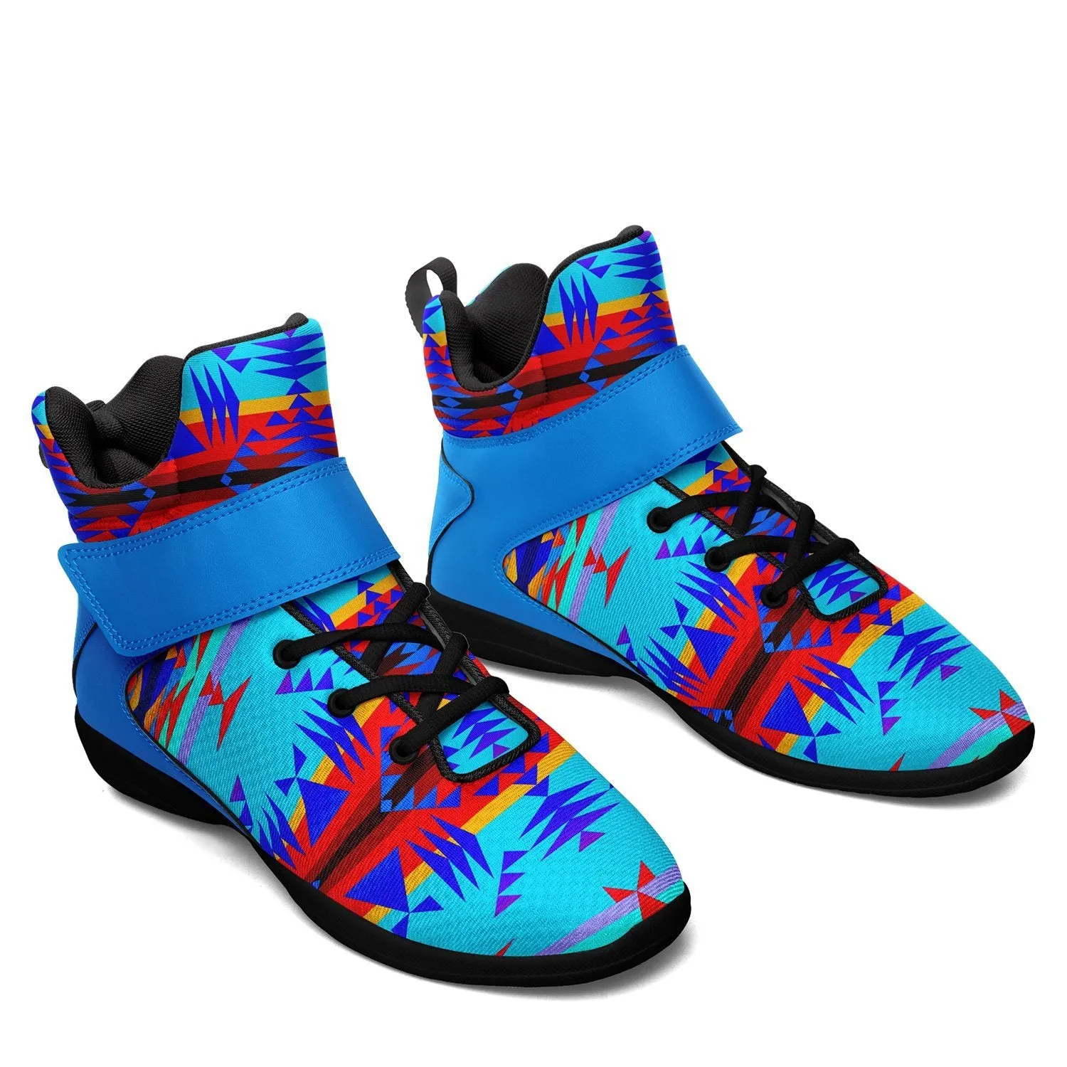 Between the Mountains Blue Ipottaa Basketball / Sport High Top Shoes