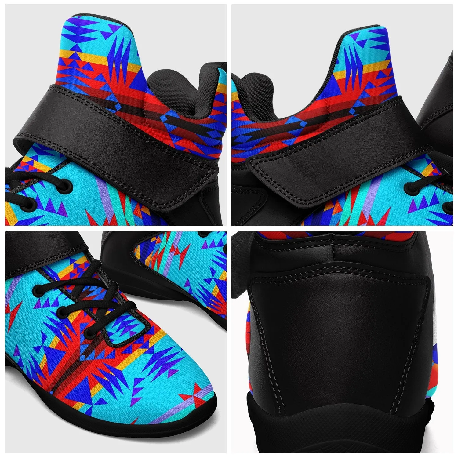 Between the Mountains Blue Ipottaa Basketball / Sport High Top Shoes