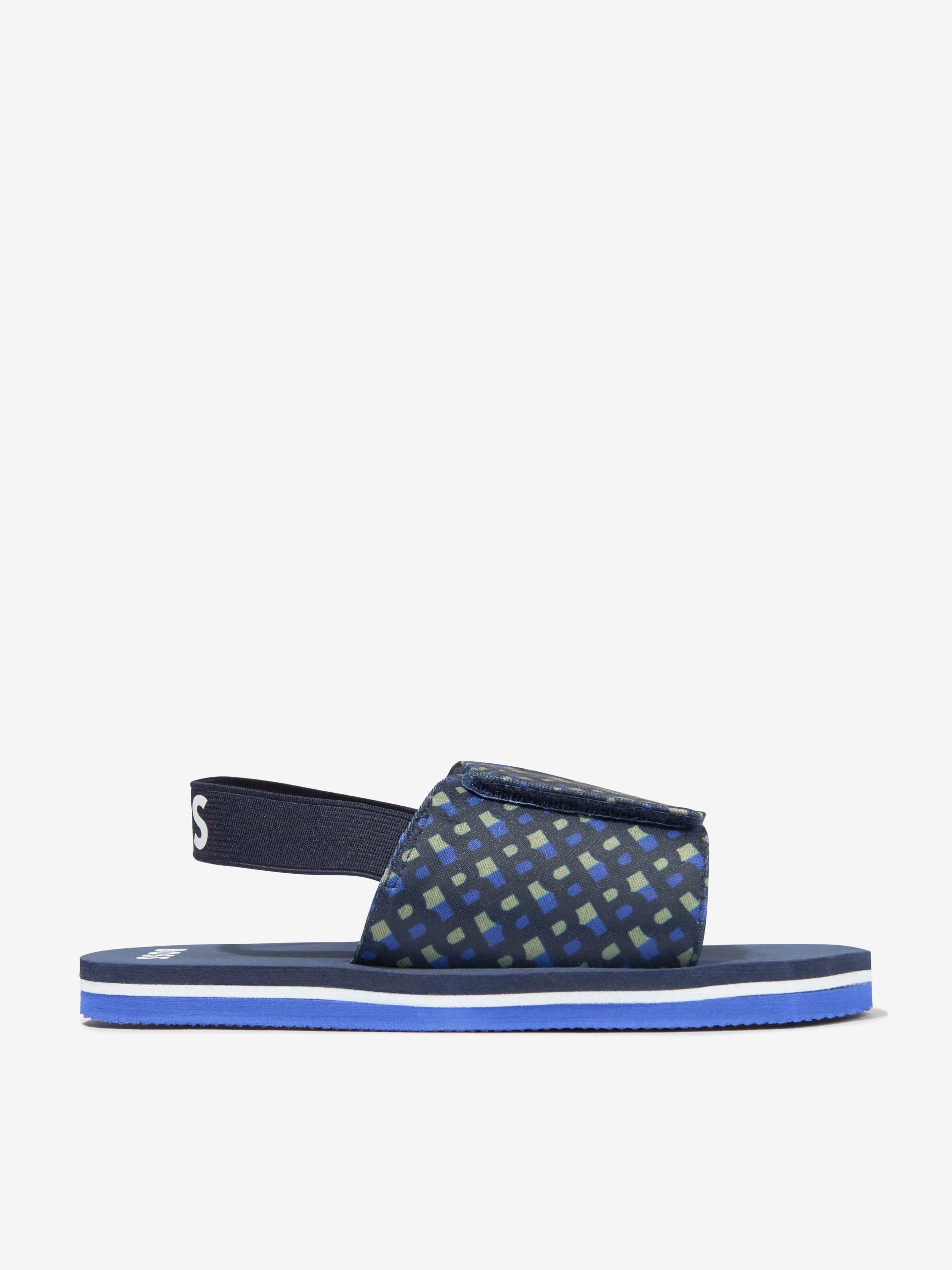 BOSS Boys Monogram Sandals In Multicolour