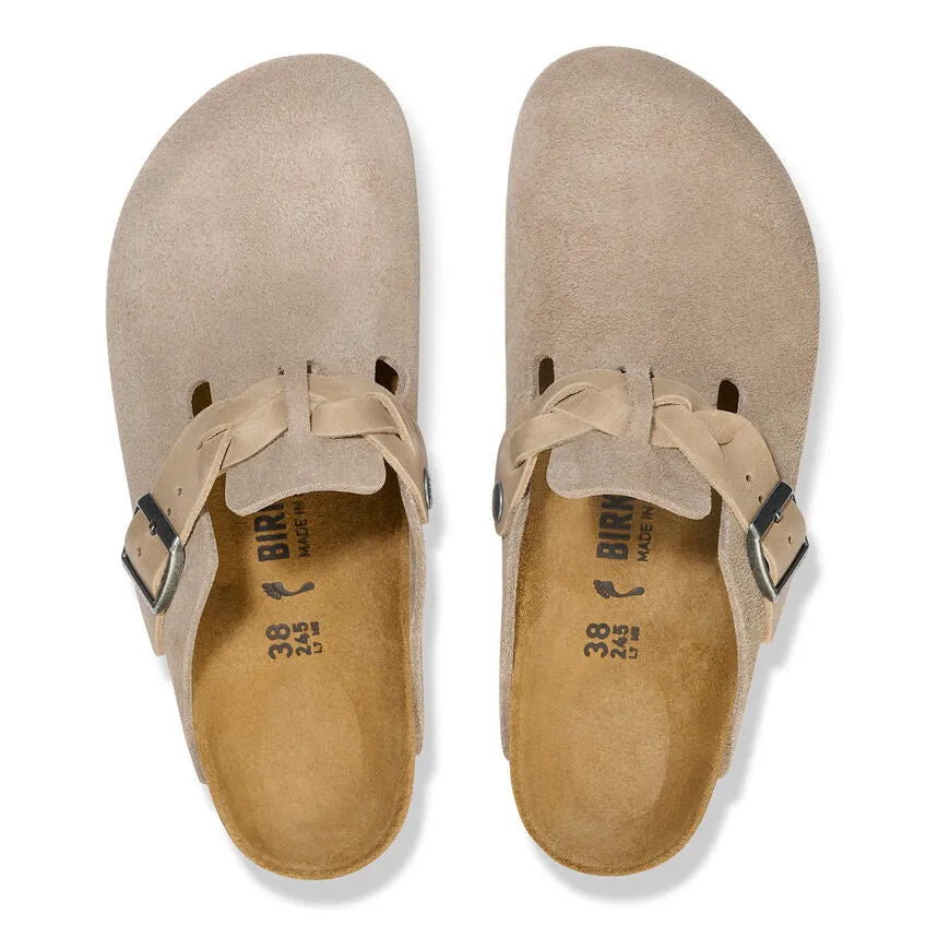 BOSTON BRAIDED SUEDE LEATHER | TAUPE