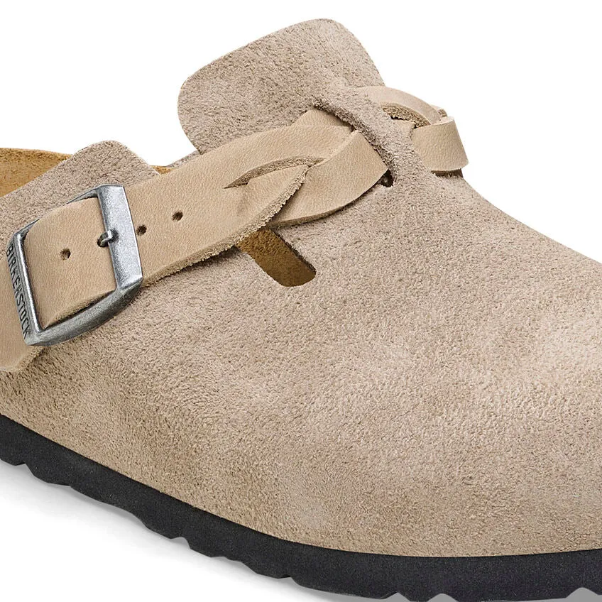 BOSTON BRAIDED SUEDE LEATHER | TAUPE