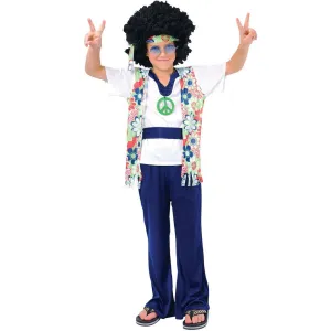 Boys Hippie Dude Halloween Costume Retro Groovy 60s Hip