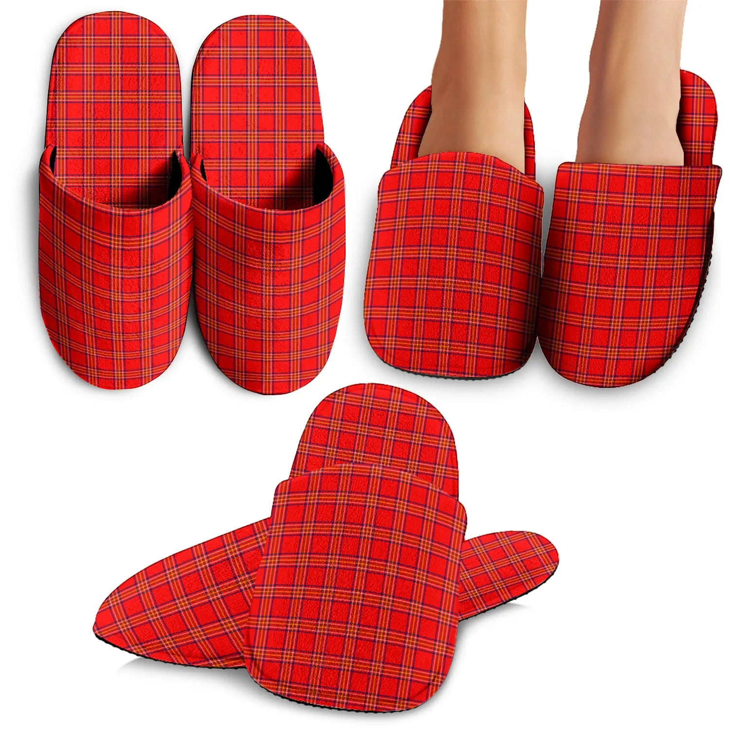 Burnett Modern Tartan Home Slippers