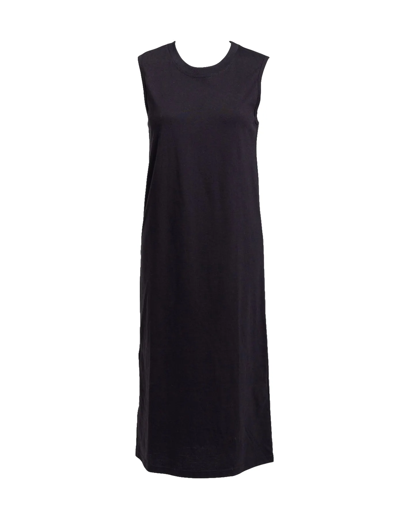 Column Dress, Black