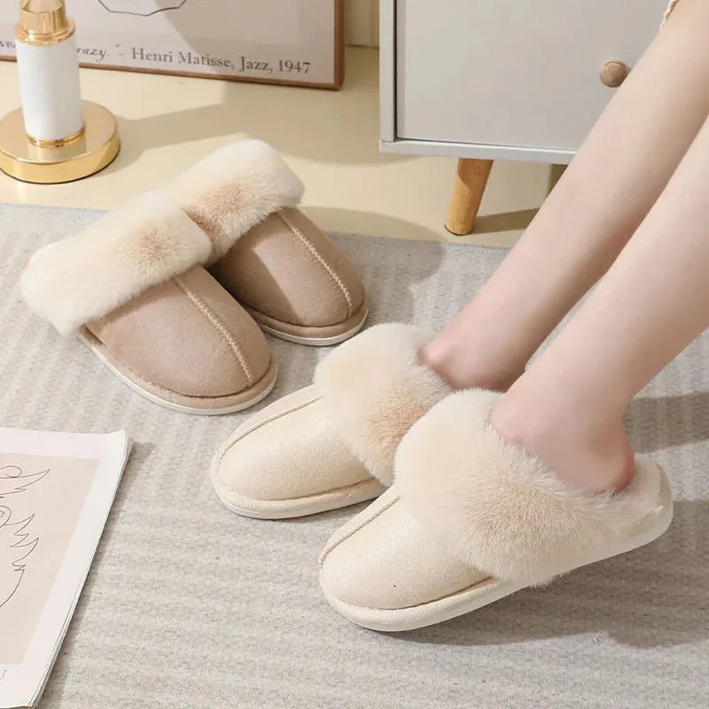 Coziest Cloud Haven: Fuzzy Warm Slippers