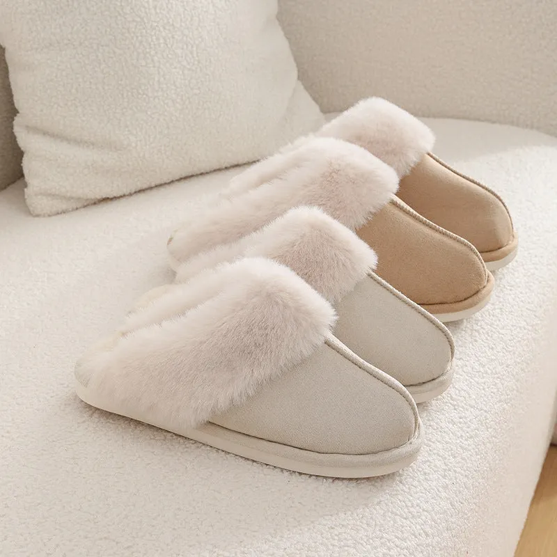 Coziest Cloud Haven: Fuzzy Warm Slippers