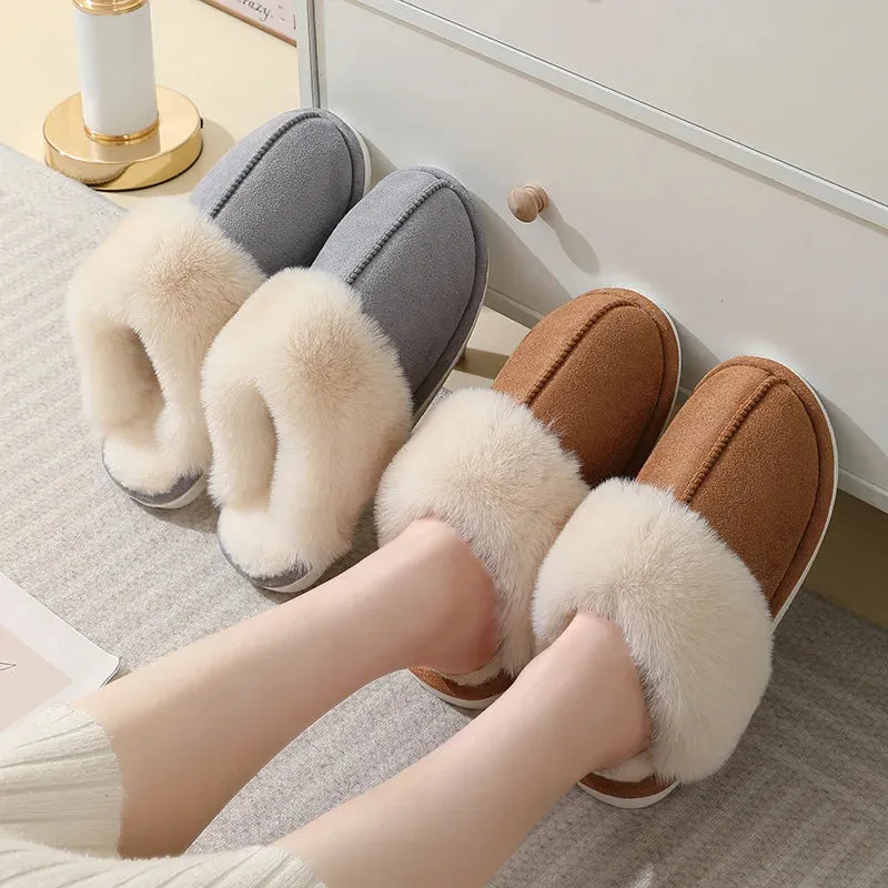 Coziest Cloud Haven: Fuzzy Warm Slippers