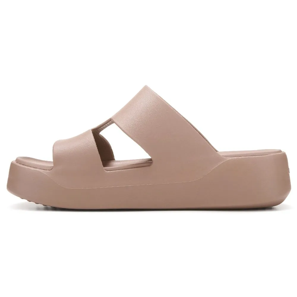 Crocs Women's H-Strap Platform Slides, Latte