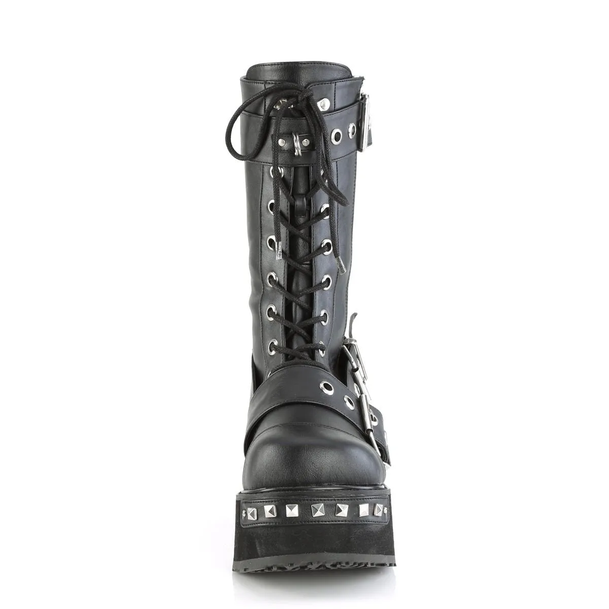 Demonia TRASHVILLE-250 | Black Vegan Leather Unisex Boots