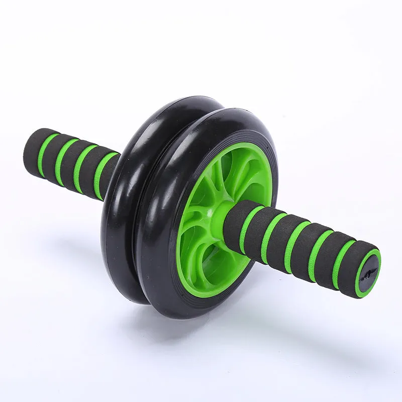 Double-Wheel Silent Abdominal Fitness Wheel Home Indoor Fitness Equipment Abdominal Muscle Wheel Reduce Belly Abdominal Fitness Roller