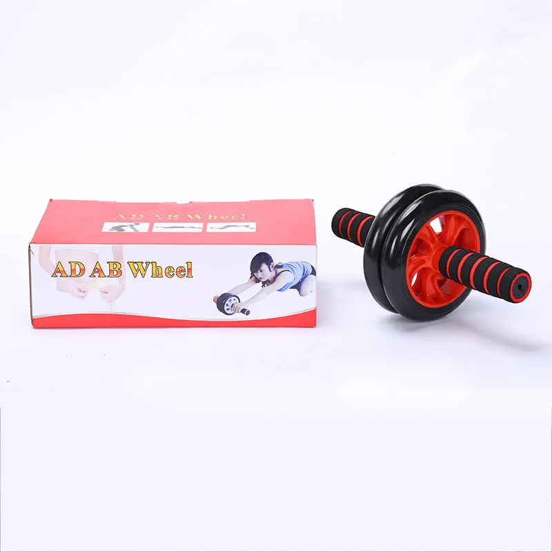 Double-Wheel Silent Abdominal Fitness Wheel Home Indoor Fitness Equipment Abdominal Muscle Wheel Reduce Belly Abdominal Fitness Roller