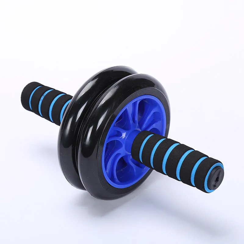 Double-Wheel Silent Abdominal Fitness Wheel Home Indoor Fitness Equipment Abdominal Muscle Wheel Reduce Belly Abdominal Fitness Roller