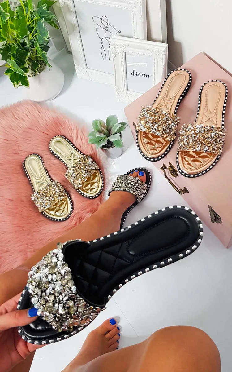 Embellished Open Toe Sandals