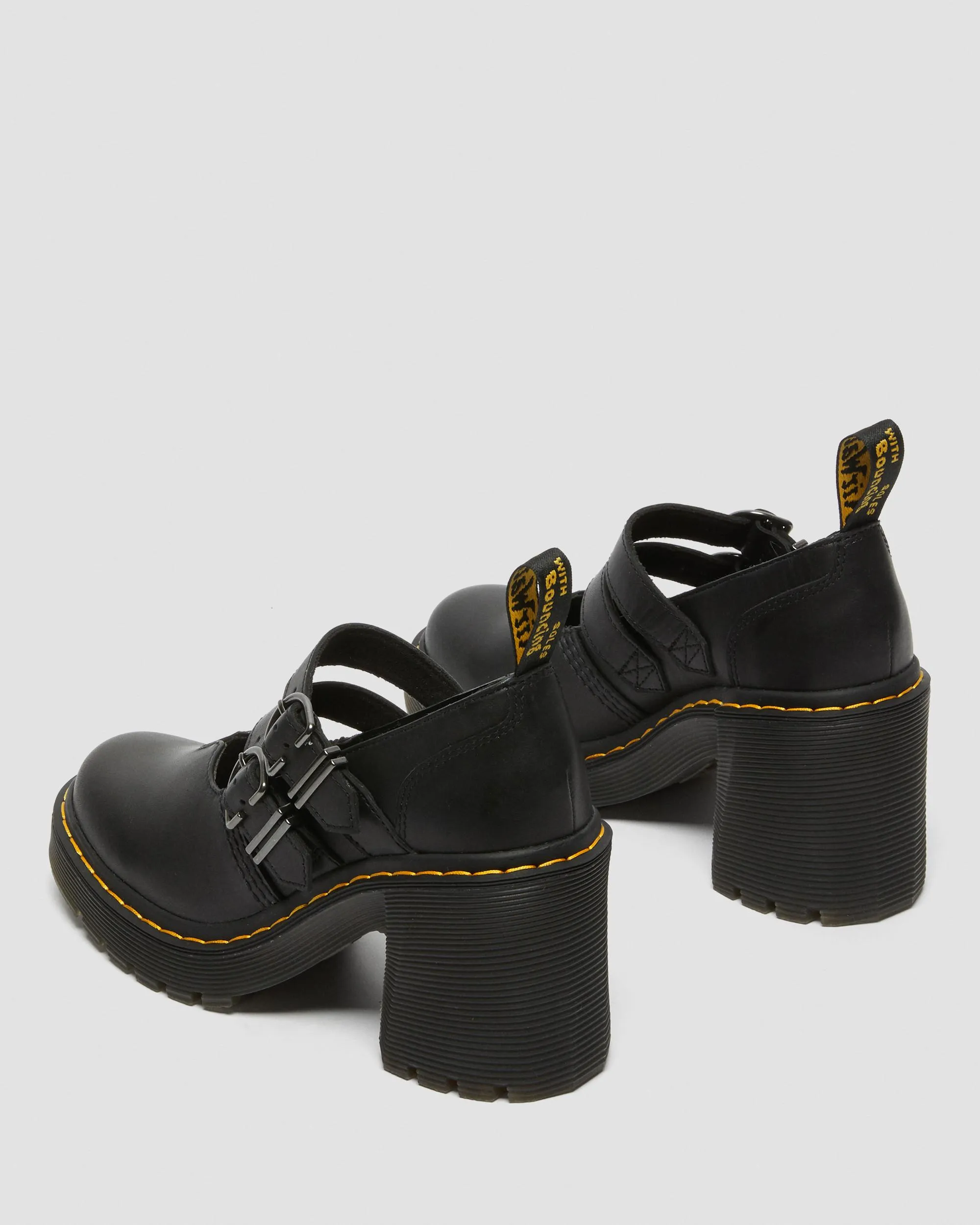 Eviee Sendal Leather Heels Dr. Martens