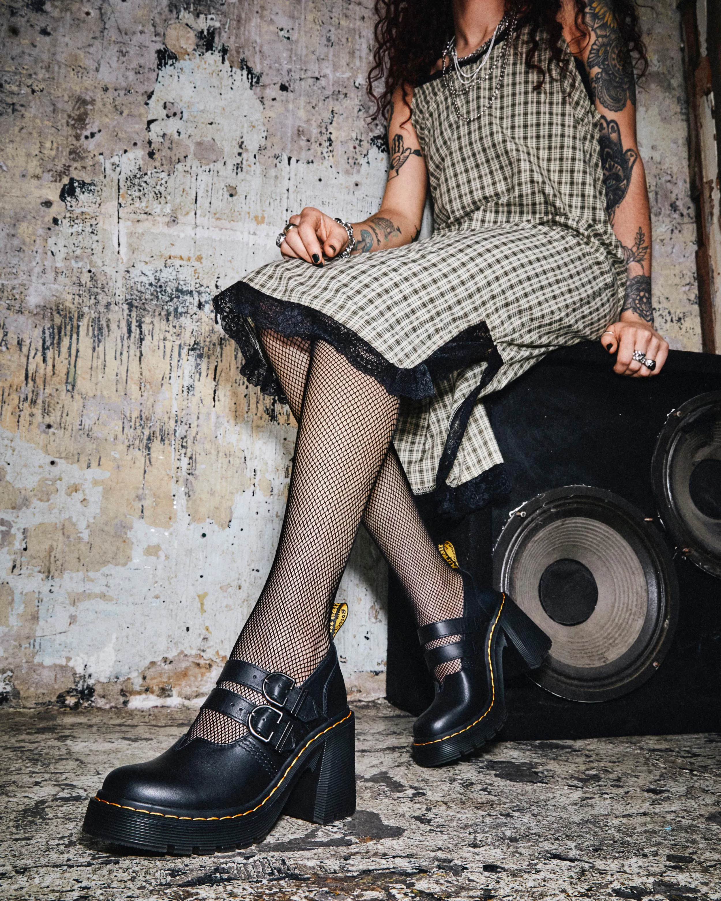 Eviee Sendal Leather Heels Dr. Martens