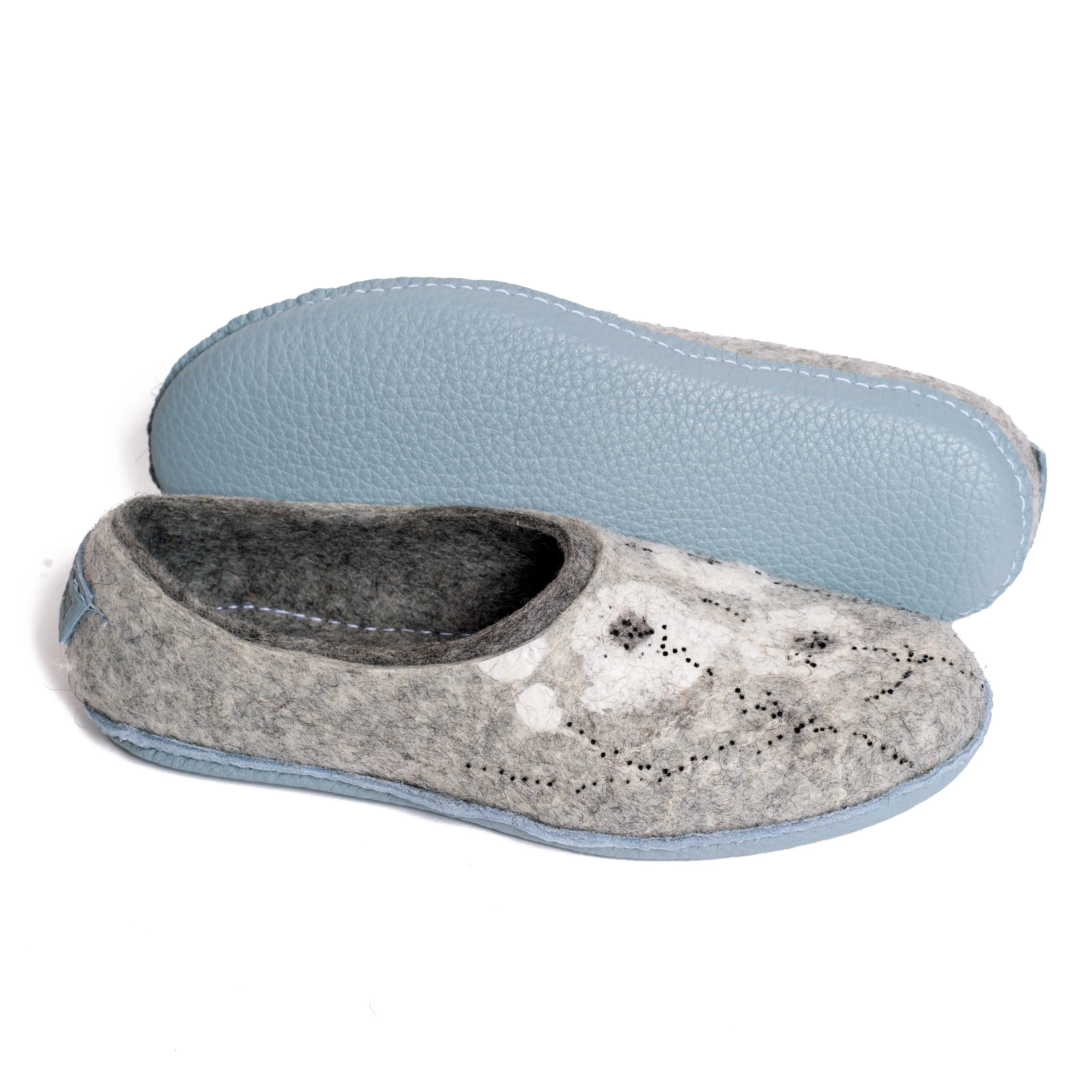 Gray Viola 2in1 slippers