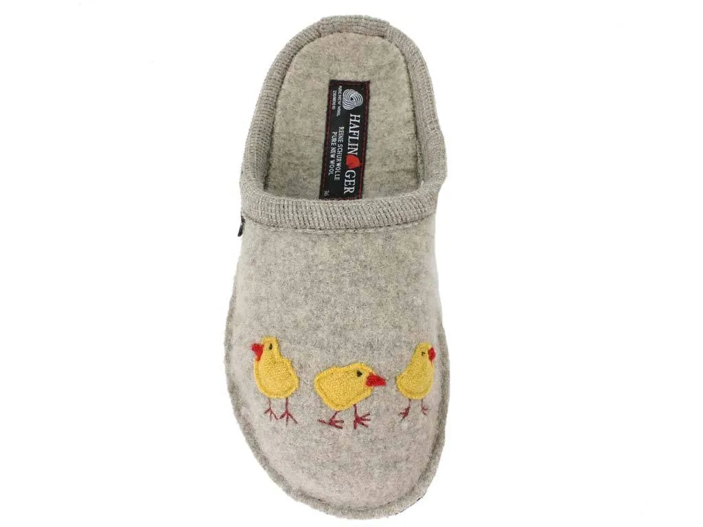 Haflinger Slippers Flair Hen Brown