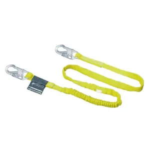 Honeywell Miller 216WLS-Z7/6FTYL Manyard Shock-Absorbing Lanyard, 6ft, Anchorage Connection, 2 Snap Hooks, Yellow, 1 Each