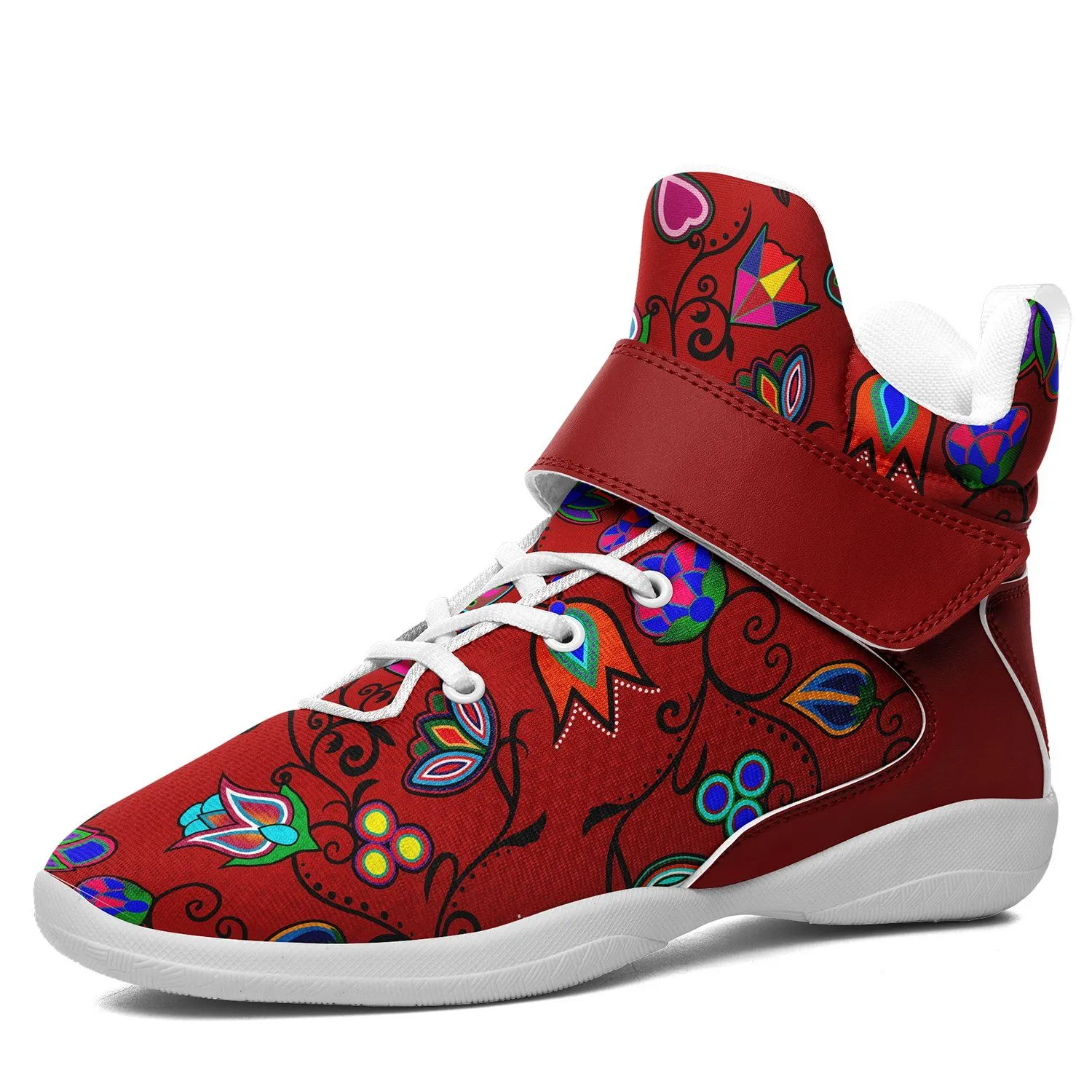 Indigenous Paisley Dahlia Ipottaa Basketball / Sport High Top Shoes