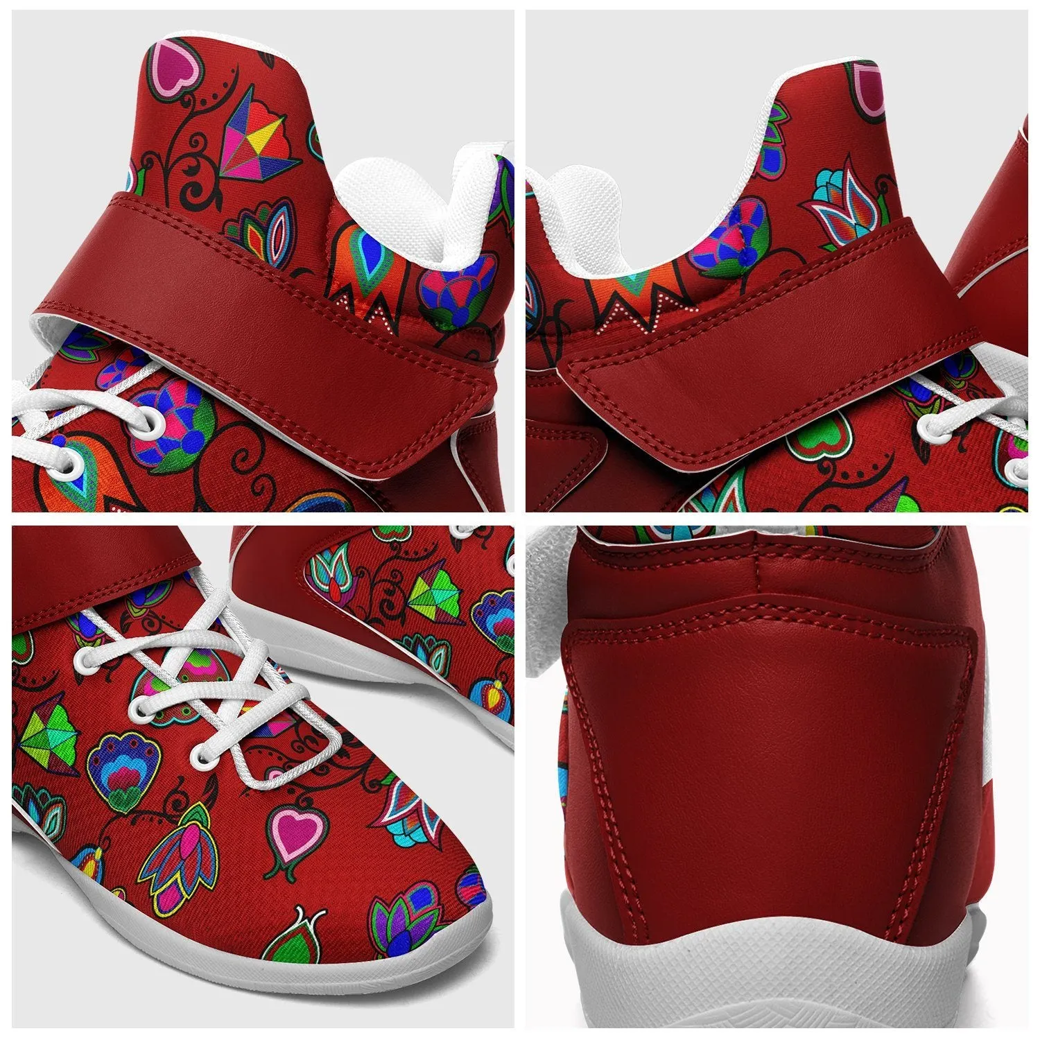 Indigenous Paisley Dahlia Ipottaa Basketball / Sport High Top Shoes