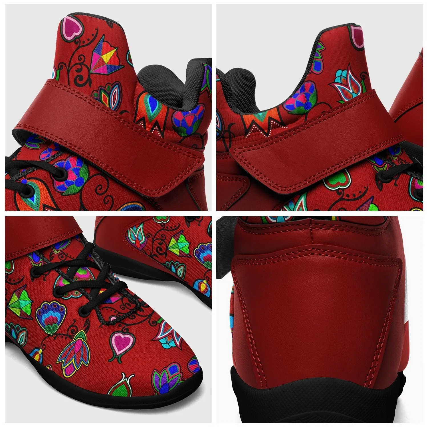 Indigenous Paisley Dahlia Ipottaa Basketball / Sport High Top Shoes