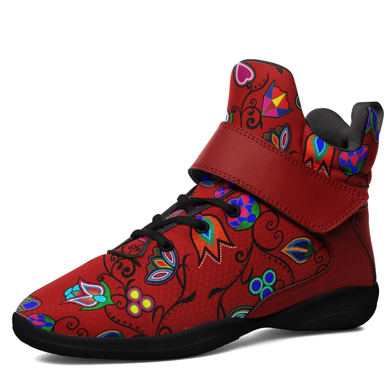 Indigenous Paisley Dahlia Ipottaa Basketball / Sport High Top Shoes