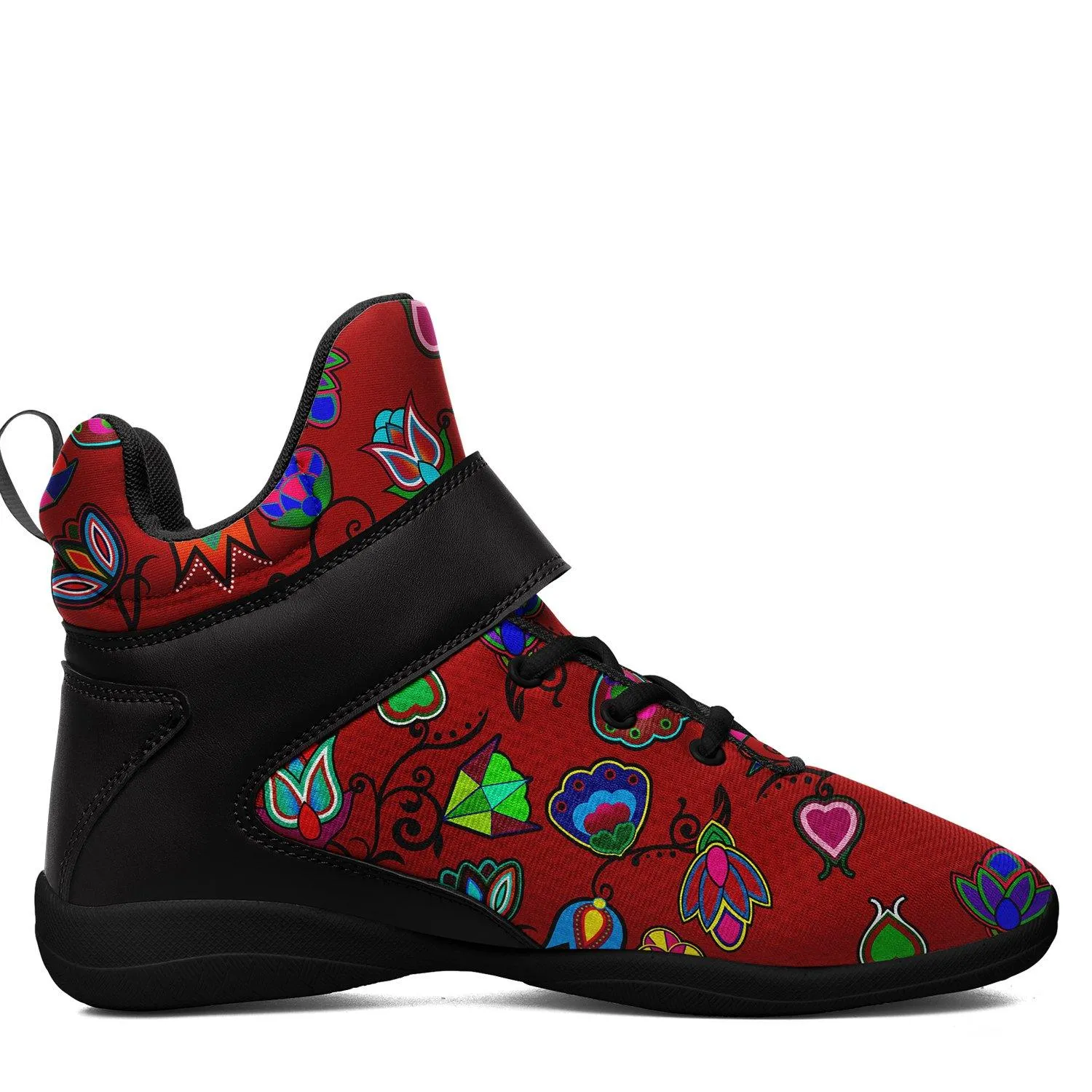 Indigenous Paisley Dahlia Ipottaa Basketball / Sport High Top Shoes