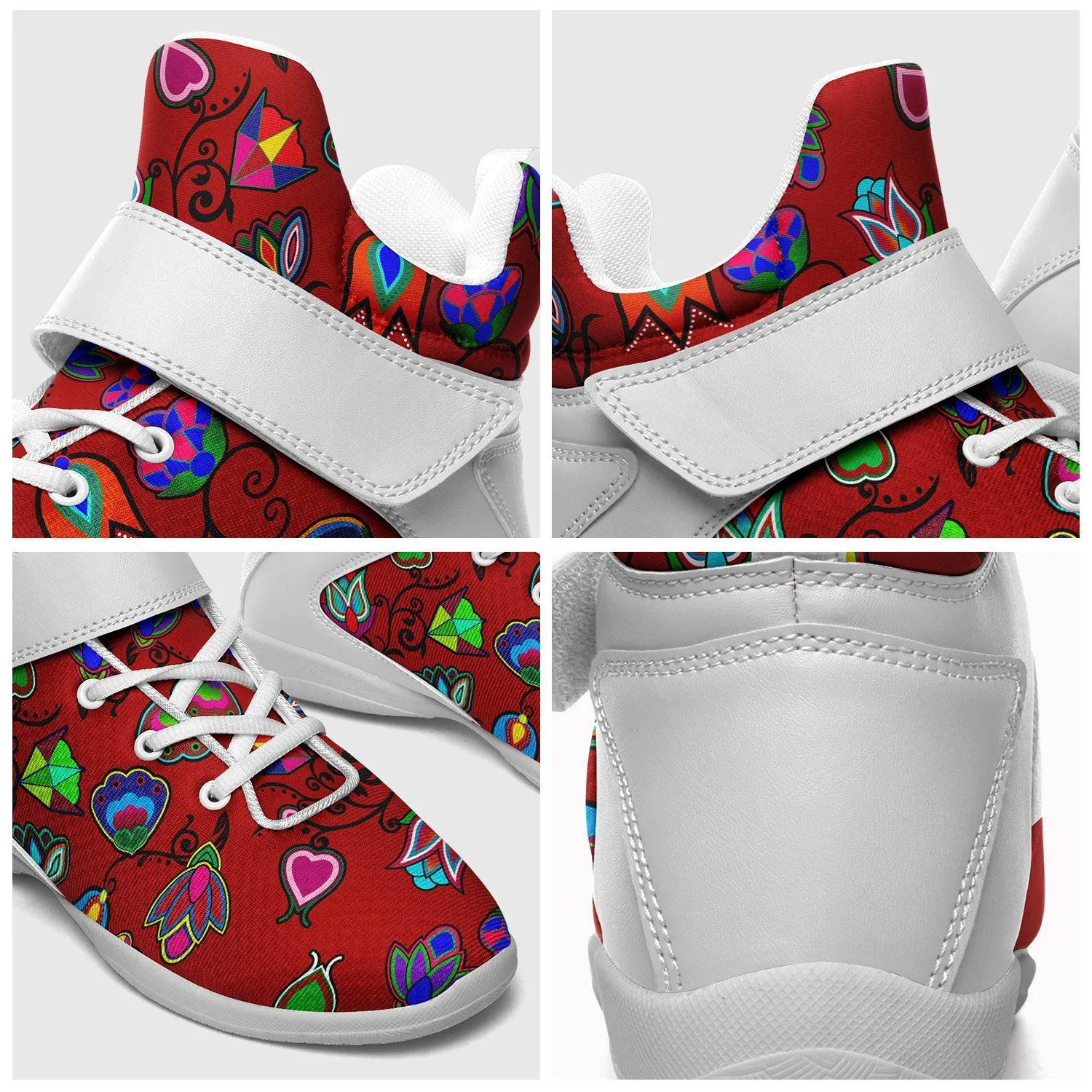 Indigenous Paisley Dahlia Ipottaa Basketball / Sport High Top Shoes