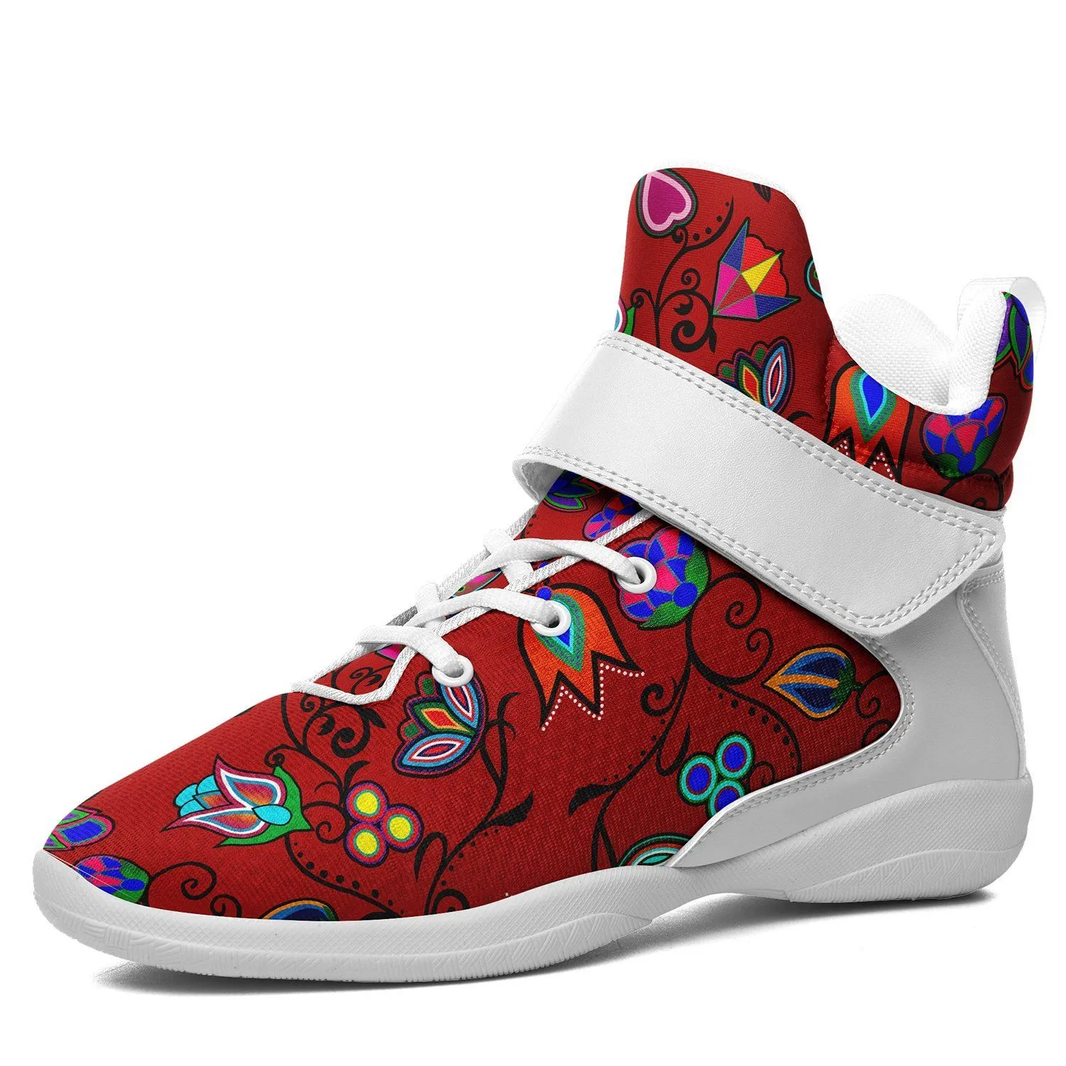 Indigenous Paisley Dahlia Kid's Ipottaa Basketball / Sport High Top Shoes