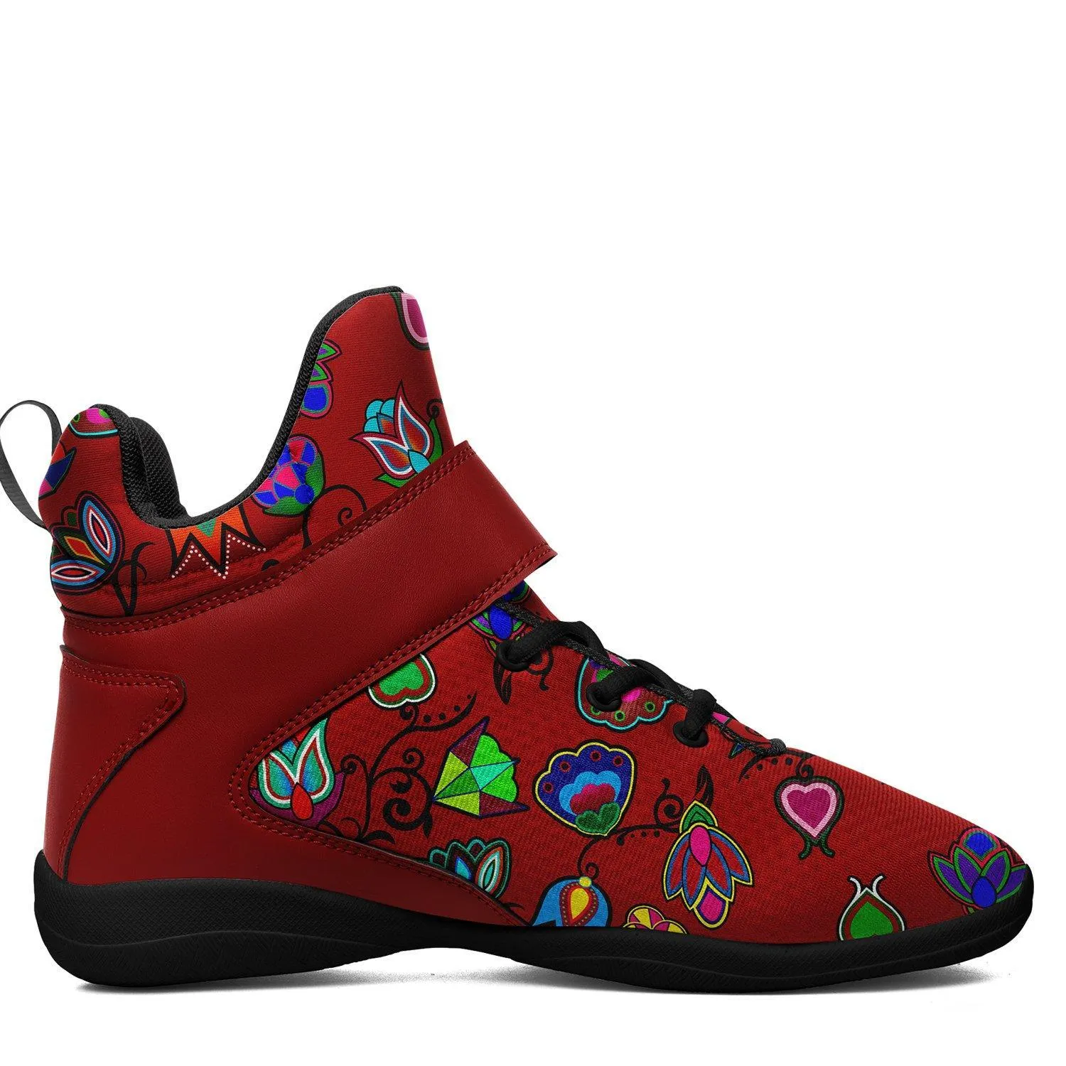 Indigenous Paisley Dahlia Kid's Ipottaa Basketball / Sport High Top Shoes