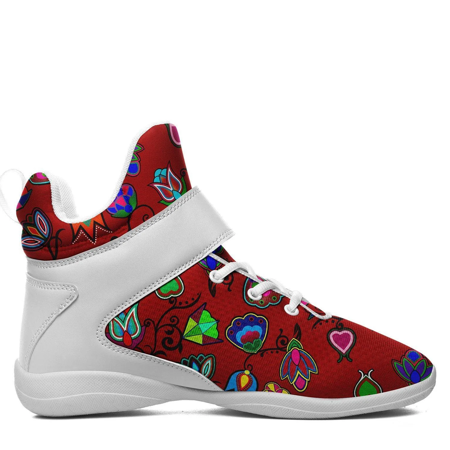 Indigenous Paisley Dahlia Kid's Ipottaa Basketball / Sport High Top Shoes