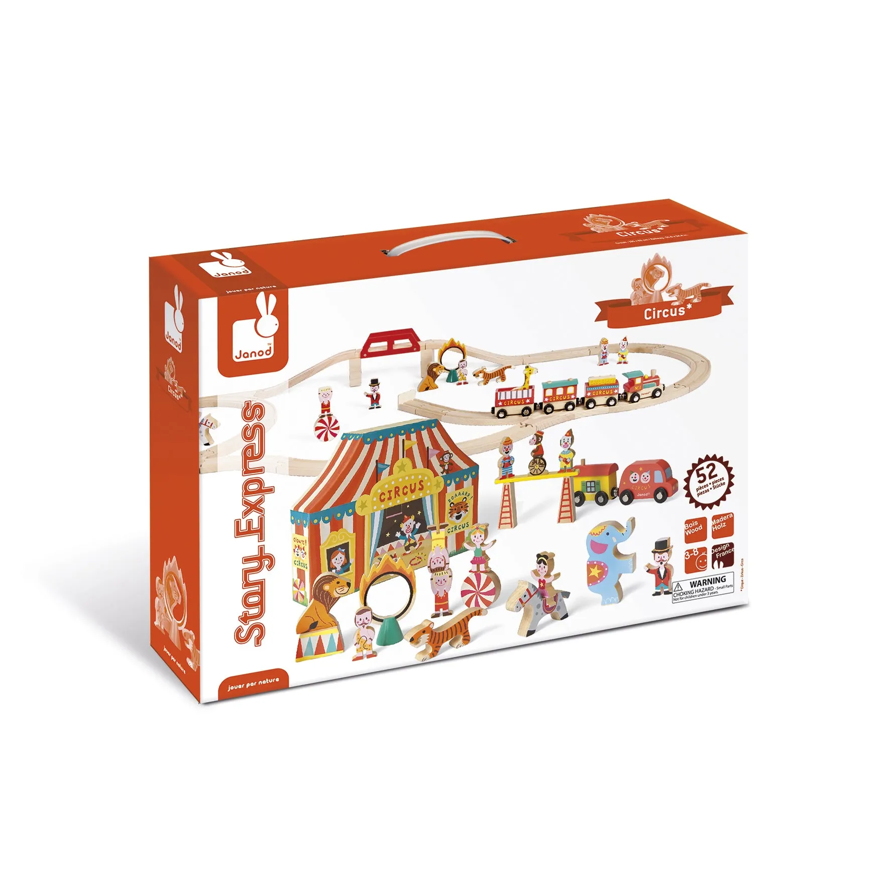 Janod Story Box Express Circus Train Set