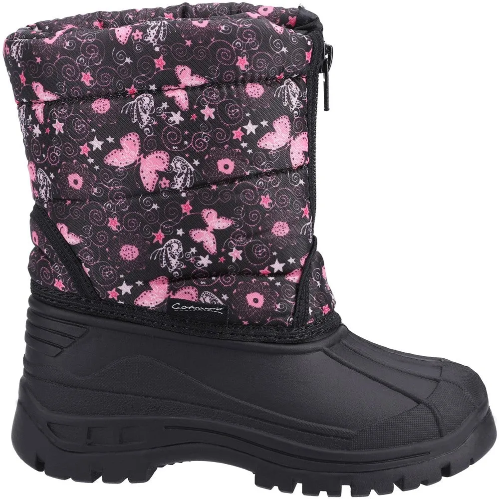 Kids Iceberg Zip Snow Boots Butterfly