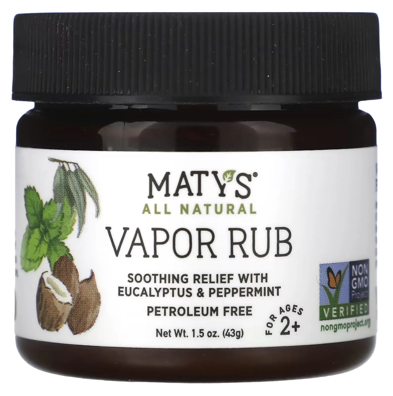 Maty's Vapor Rub soothing product for children over 2 years old