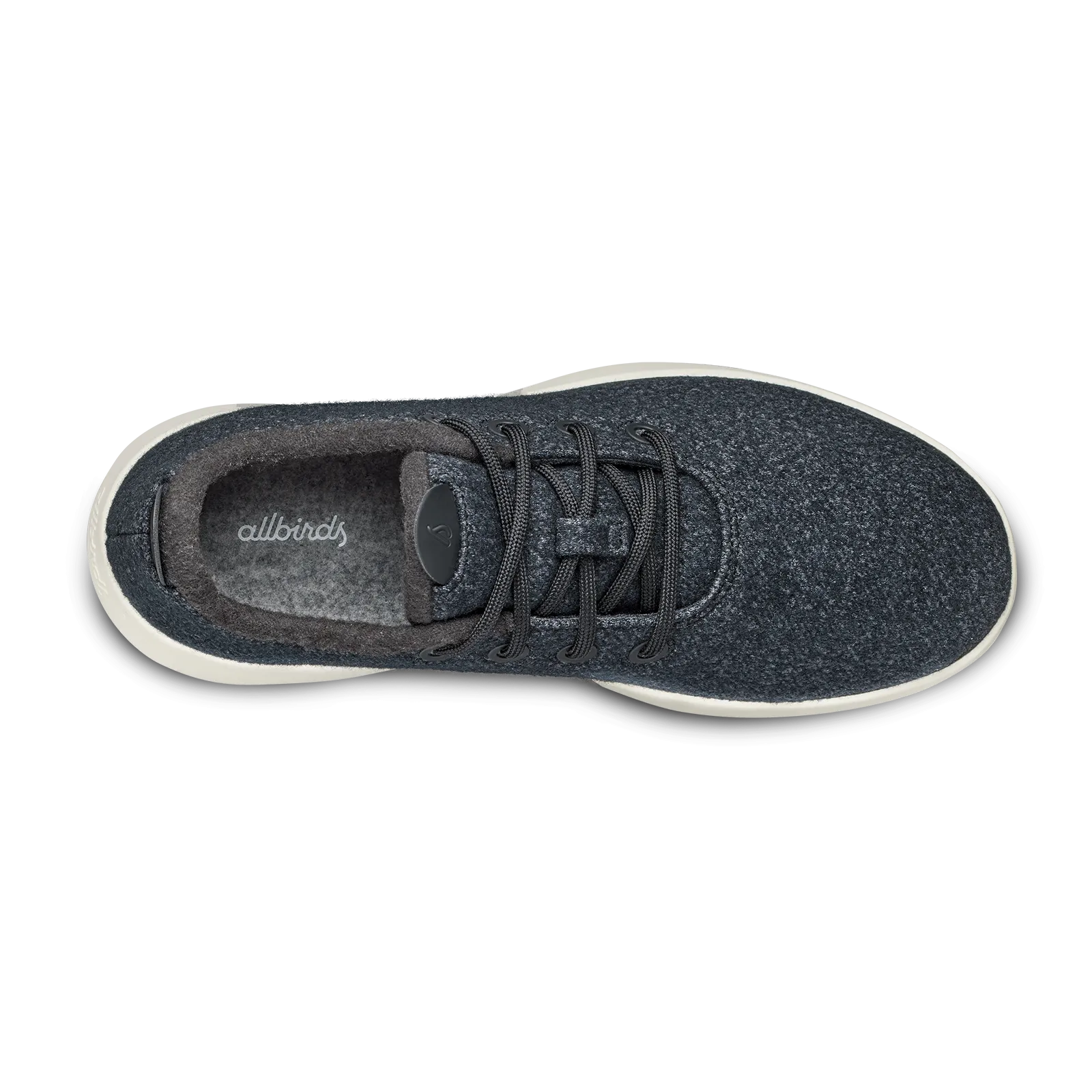 Men's Wool Runner Mizzles - Natural Black (Natural White Sole)