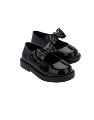 Mini Melissa Little Girls LOLA BB Shoes In BLACK Patent Leather