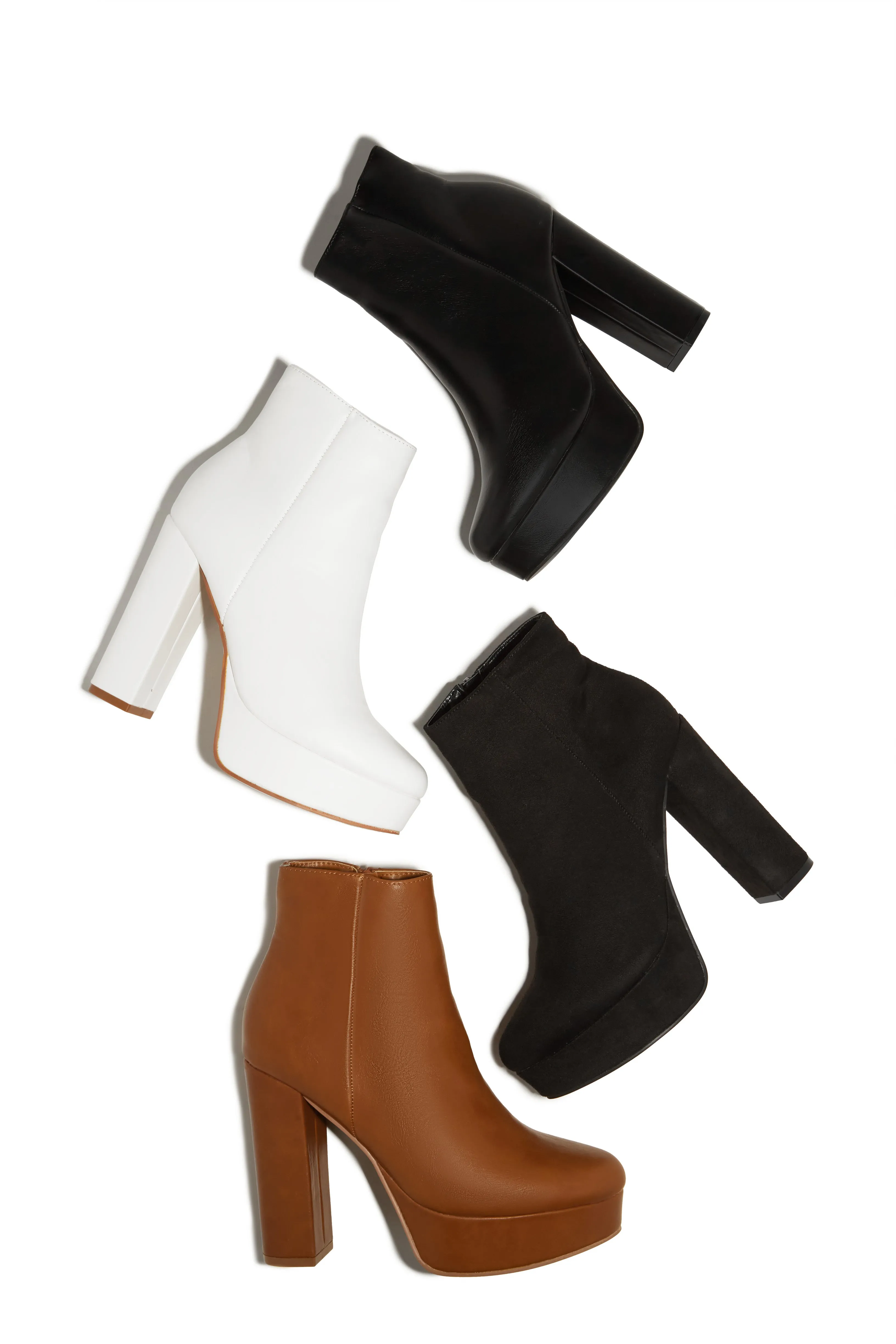 Oaklynn Platform Ankle Boots - Tan