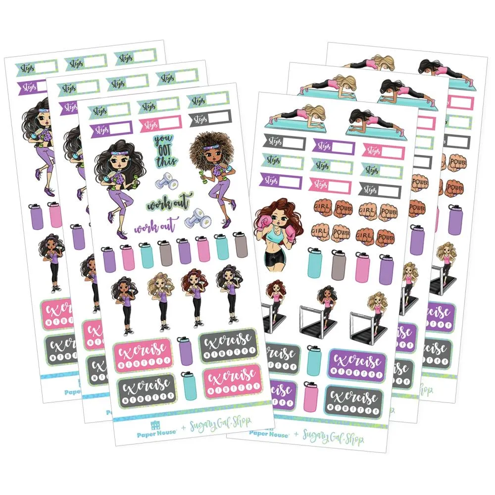 Paper House - This Is Us Functional Sticker Set 122 pack - Fitness*